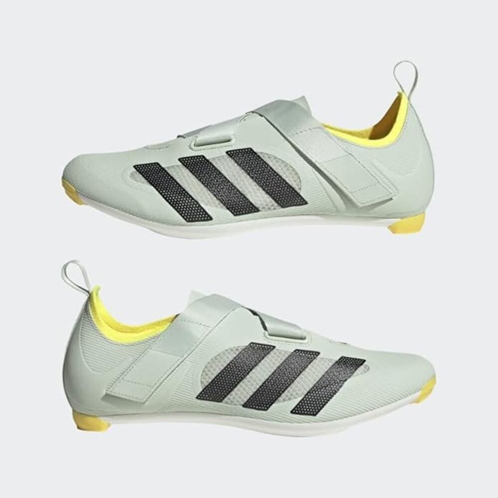 NWT Adidas The Indoor Cycling Shoe Men's 8.5 Stationery Bike Spin Mint/Yellow